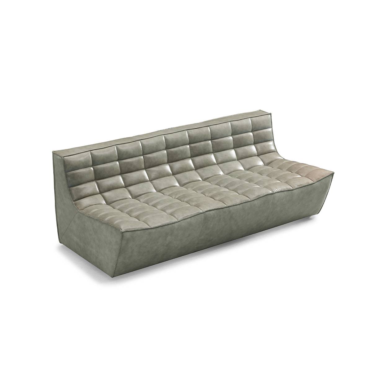 Full Grain Leather 3-Seater Sofa (B12-2326)