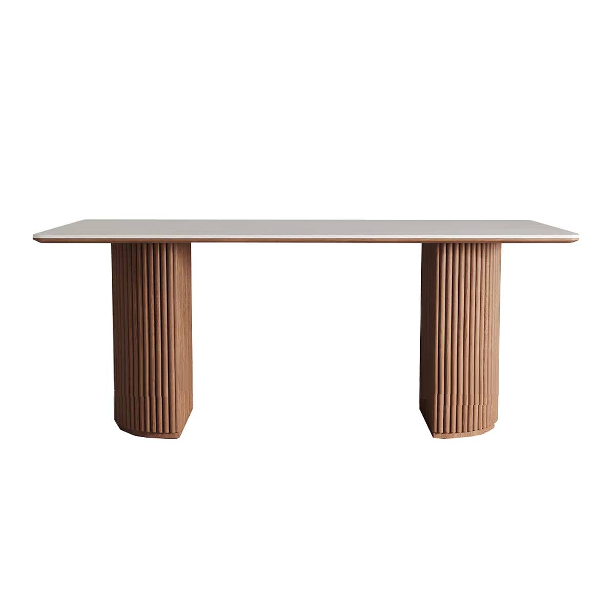 Travertine Sintered Stone Dining Table (Z87-T-033)