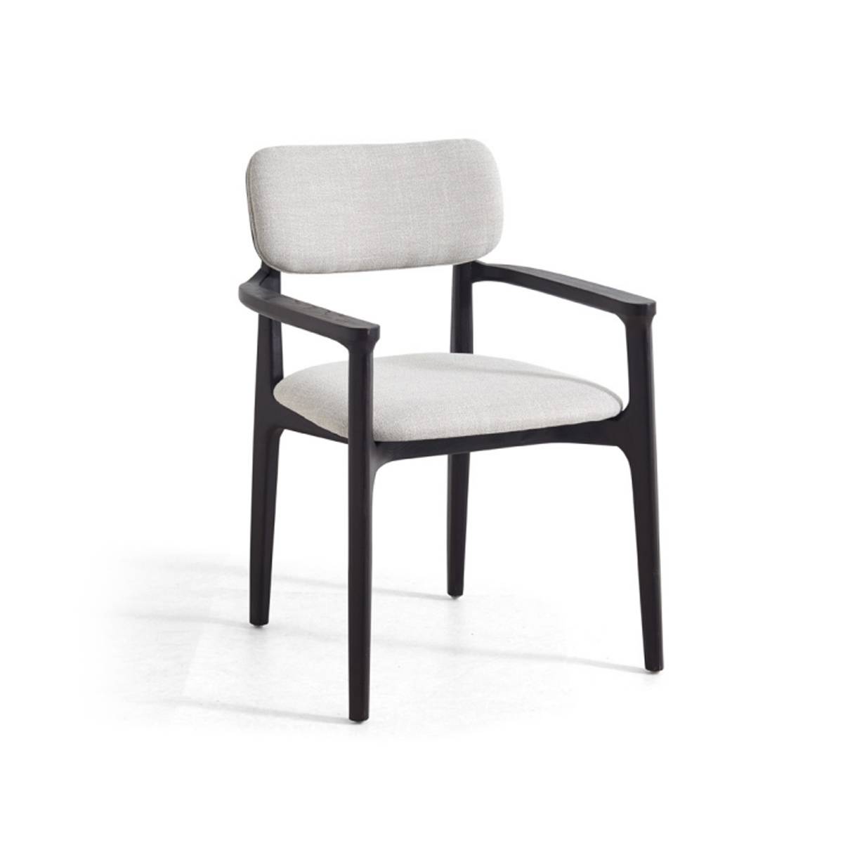 Dining Chair with Armrests and Solid Wood Legs (Z67-A2355B)